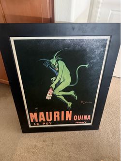 Vintage Maurin Quina Framed Poster