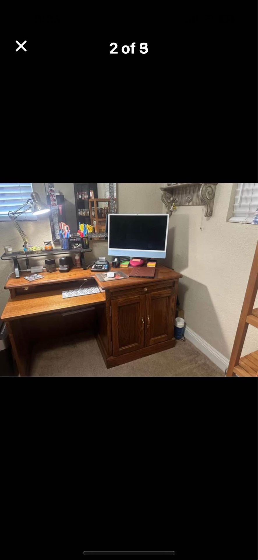 Winner’s Only Oak Veneer Desk-DESK ONLY