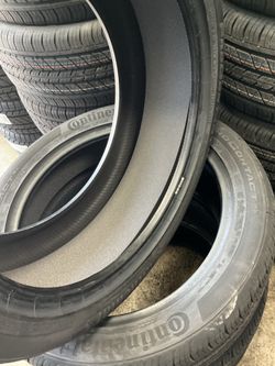 255 45 19 continental procontac Tesla tires with foam