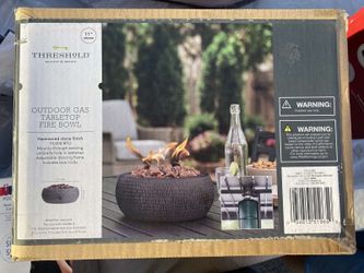 11" Round Hammered Outdoor Tabletop Fire Pit - Threshold™