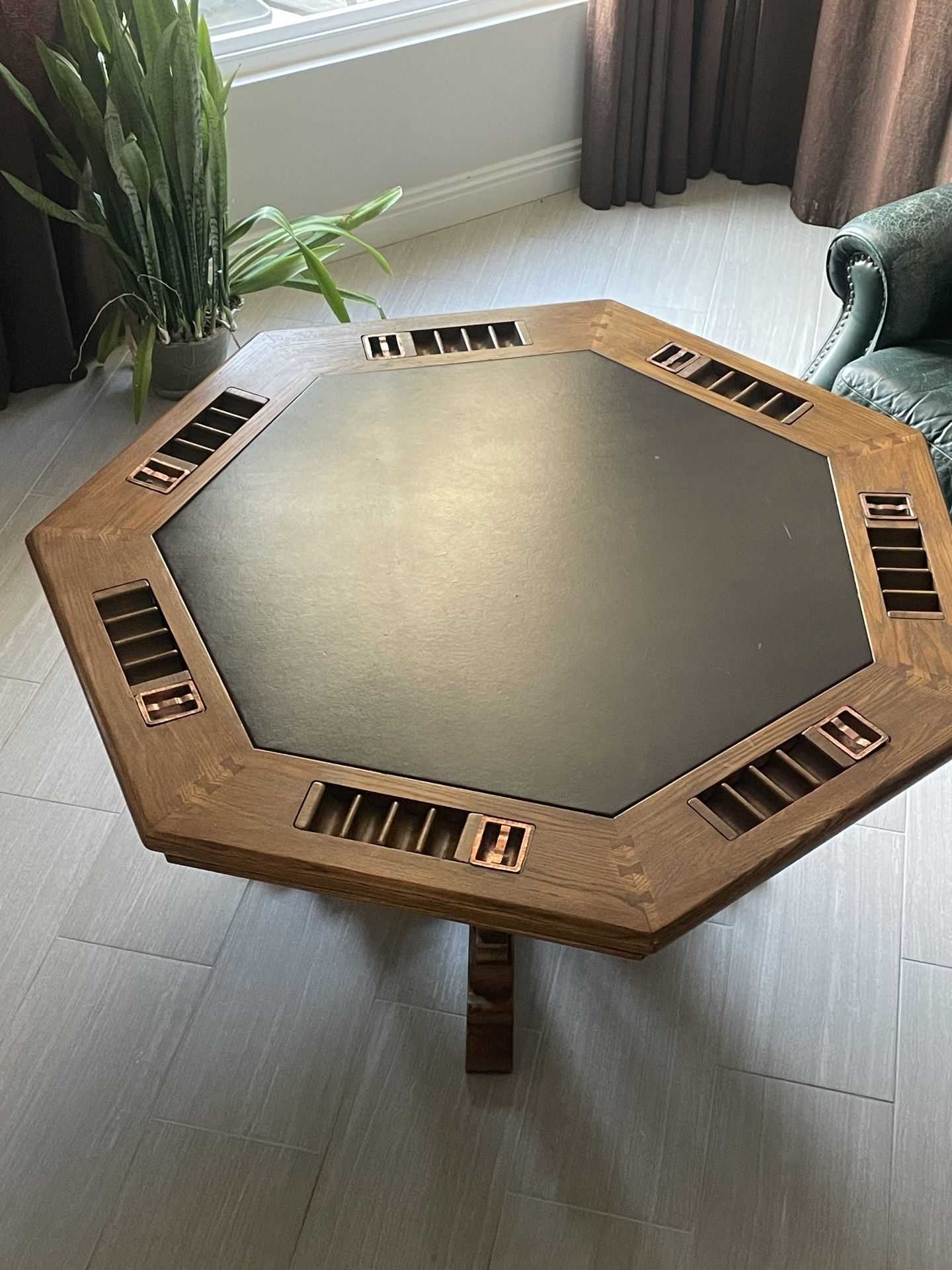 Solid Wood Poker Table