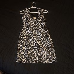 Guess Dalmatian Sequin Dress Msrp 138