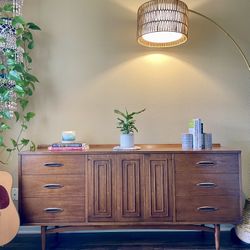 Sideboard Credenza Broyhill Sculptra Mid Century Modern Antique Retro Dresser Buffet MCM