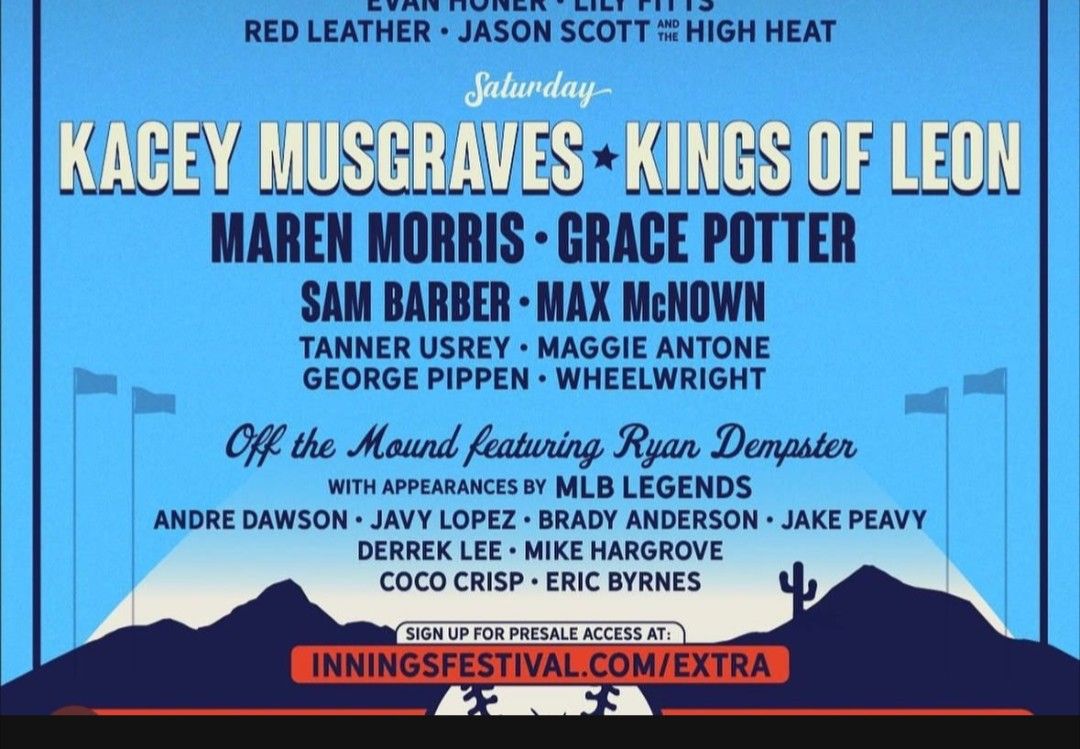 Extra Innings Festival Saturday Wristbands