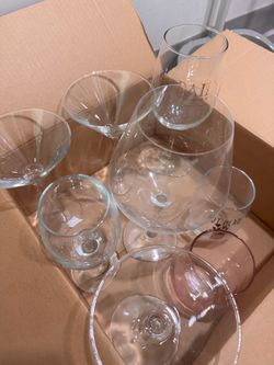 Assortment of wine & martini Glasses