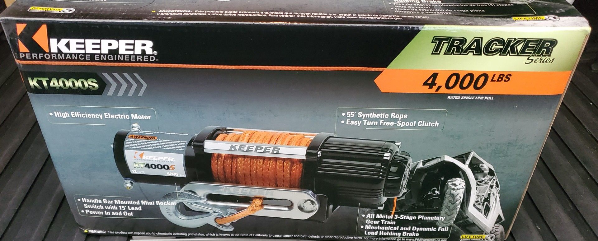 Winch 4,000 lbs.