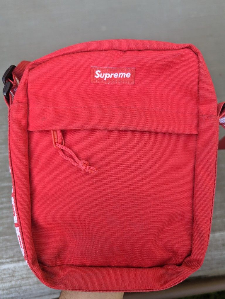 Red Supreme Shoulder Bag