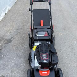 Echo 21 in. 190 cc Briggs and Stratton Gas 3-in-1 Dual Blade RWD Self-Propelled Lawn Mower with Single Lever Deck Adjustment like new 