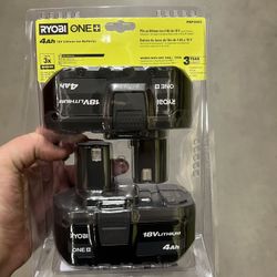 Brand New Ryobi 4Ah Battery 2 Pack 