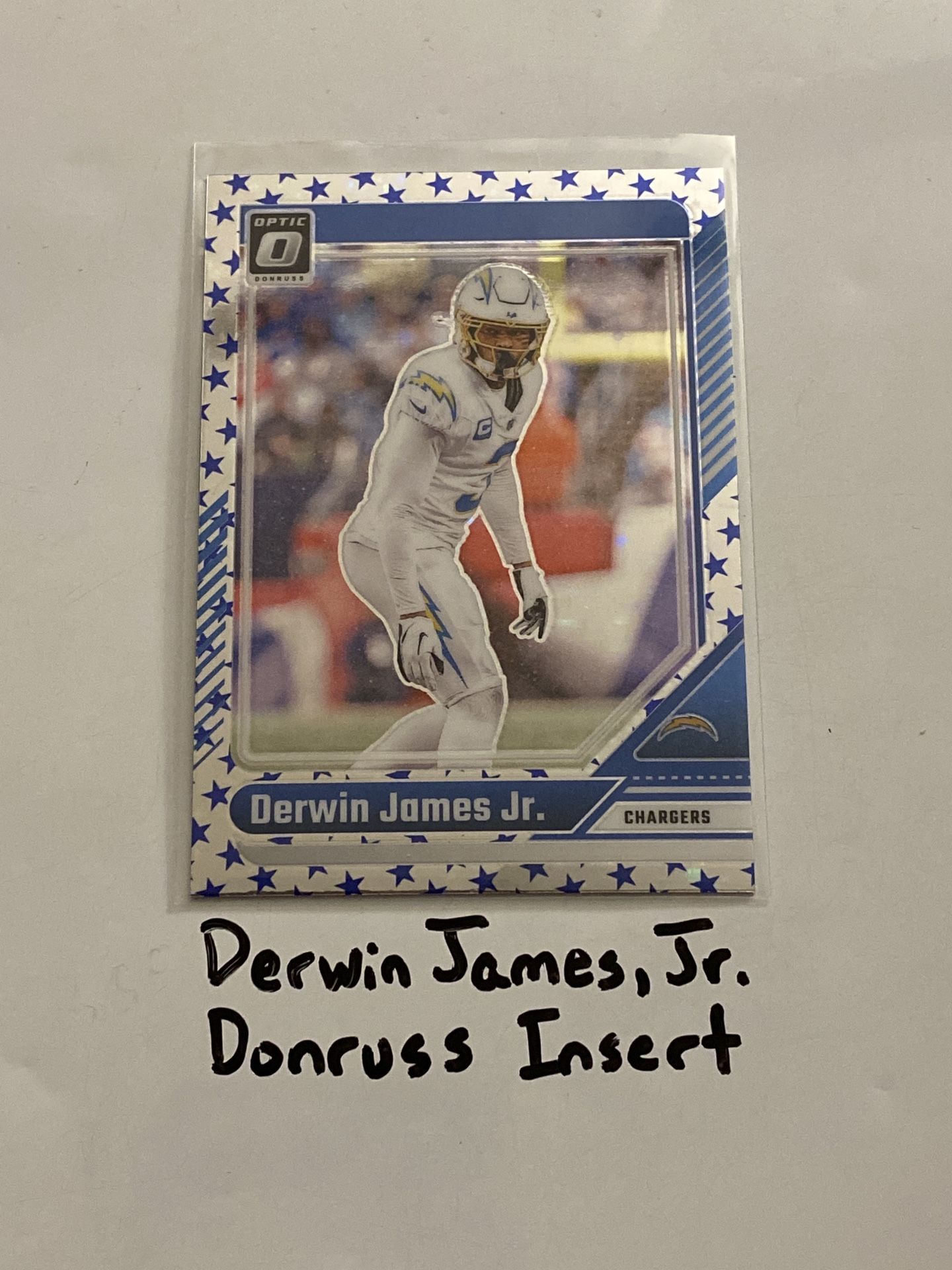 Derwin James,Jr. Los Angeles Chargers Safety Donruss Short Print Insert Card.