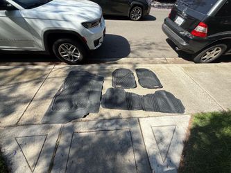Car Floor Mats, Rubber, Weatherproof, Trim to Fit, Cabin and Trunk