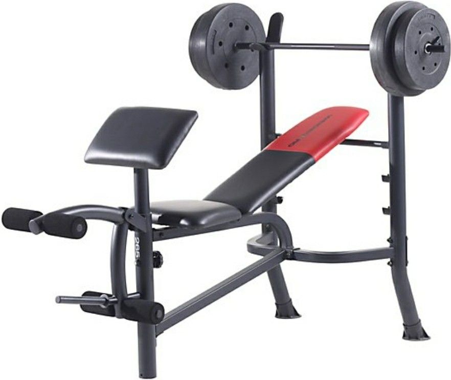 Weider Pro Workout set bench weight and bar