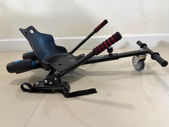 Hover-1 Falcon-1 Buggy Attachment | Turbo LED Lights, Compatible with All 6.5" & 8" Hoverboards, Hand-Operated Rear Wheel Control, Adjustable Frame, E