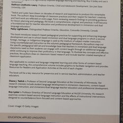 Scaffolding Language Development in Immersion and Dual Language Classrooms 