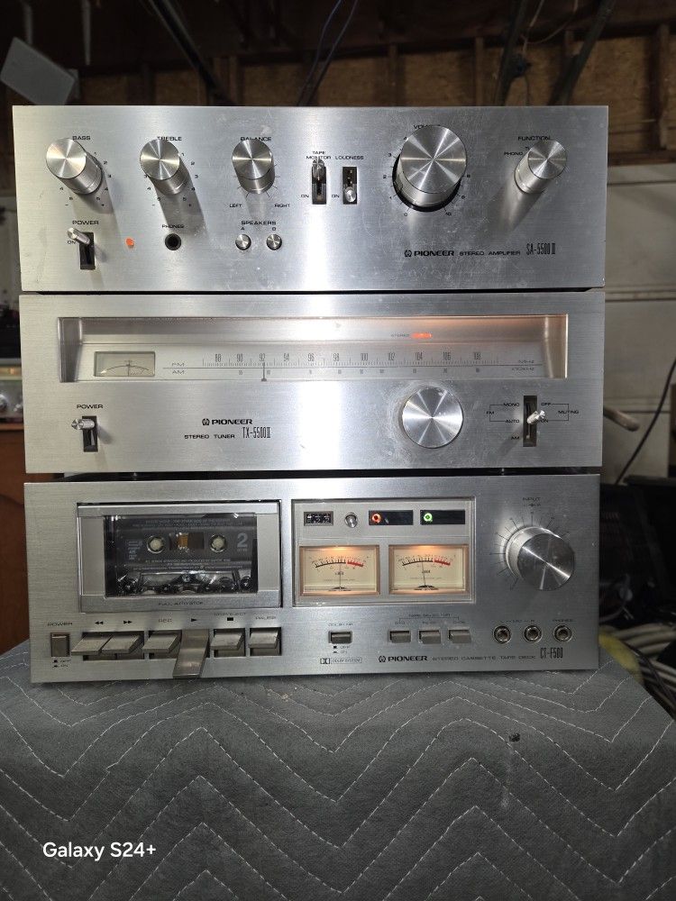 Pioneer amplifier, Tuner, Cassette 