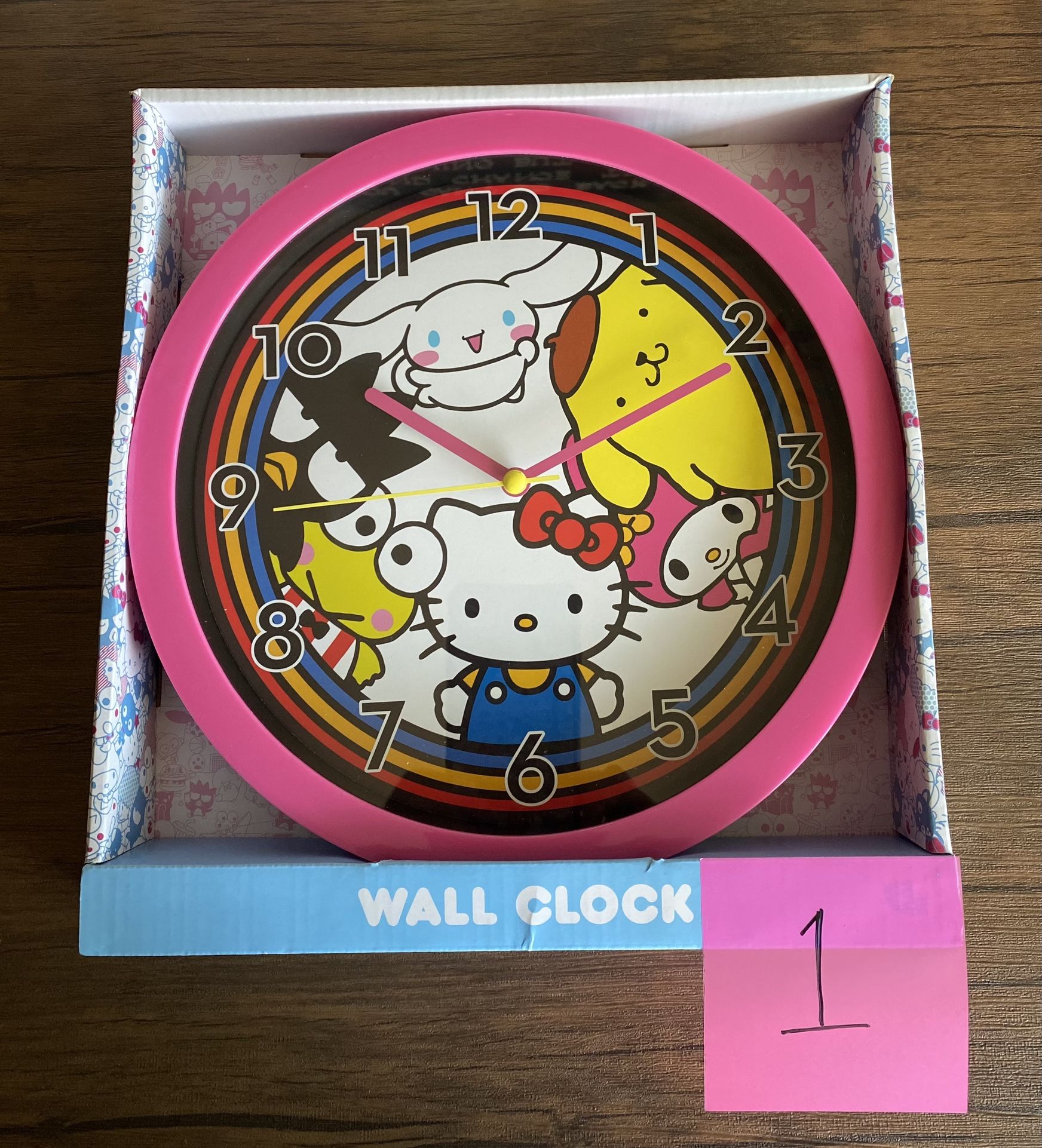 Lots Of NIB Sanrio Hello Kitty And Friends Wall Clock Analog Display