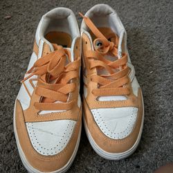 Size 6 Orange Vans Shoes 