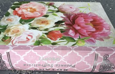 Faux book storage box display decor