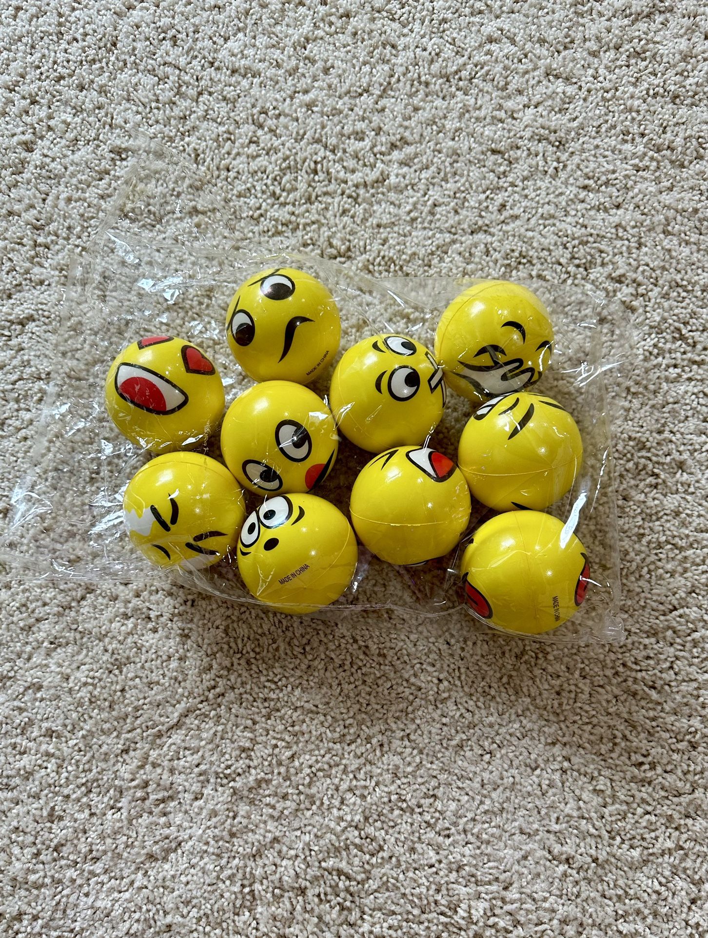 Big Mo's Toys "3"" Party Pack Emoji Stress Balls Stress Reliver Party Favors, Toy Balls, Party Toys