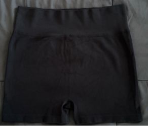 Black Seamless Biker Shorts