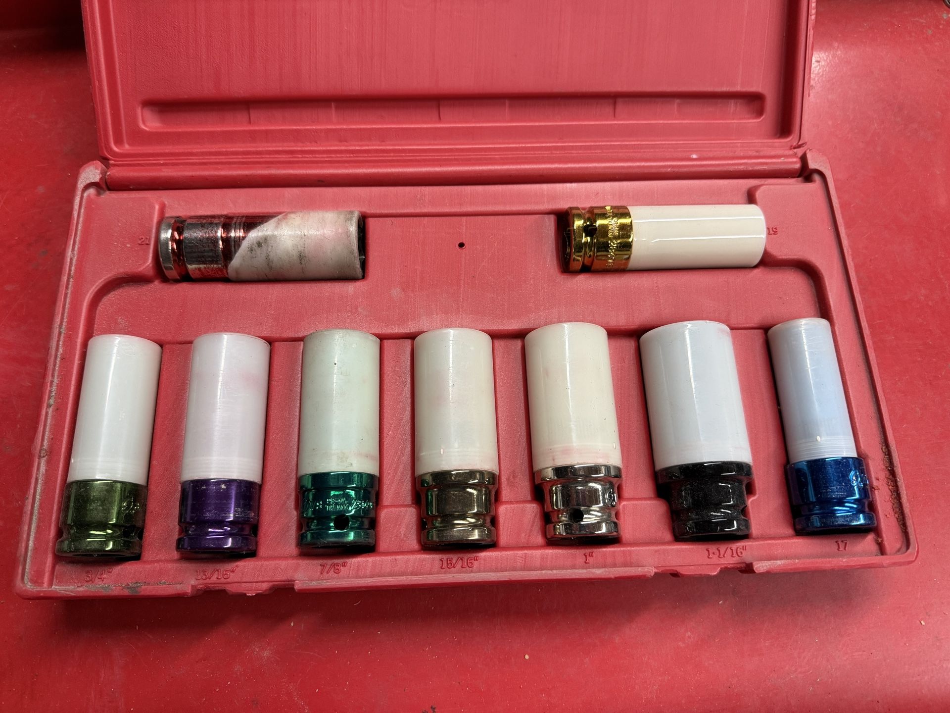 Sunex Extra Thin Wall SAE/Metric Wheel Protector Impact Socket Set 2849