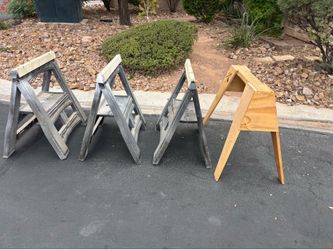 4 saw horses, $15 total