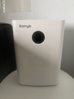 Rainyb Dehumidifier for Home 85oz(2500ml), Small Dehumidifier for 480 Sq.Ft, Ultra Quiet White