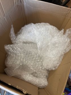 Box full of bubble wrap
