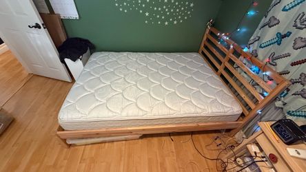 Bed with good mattress - IKEA Tarva full bed
