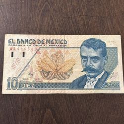 Mexico Diez pesos “Emiliano Zapata”