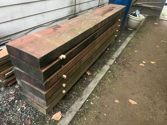 Pressure treated beams 4x14x8
