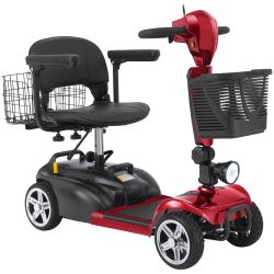 Ecomobi MS02 4-Wheel Mobility Scooter - 15 Miles (24km) Range - Stable & Compact Design