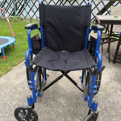 Lightweight Foldable Wheelchair - Great Condition