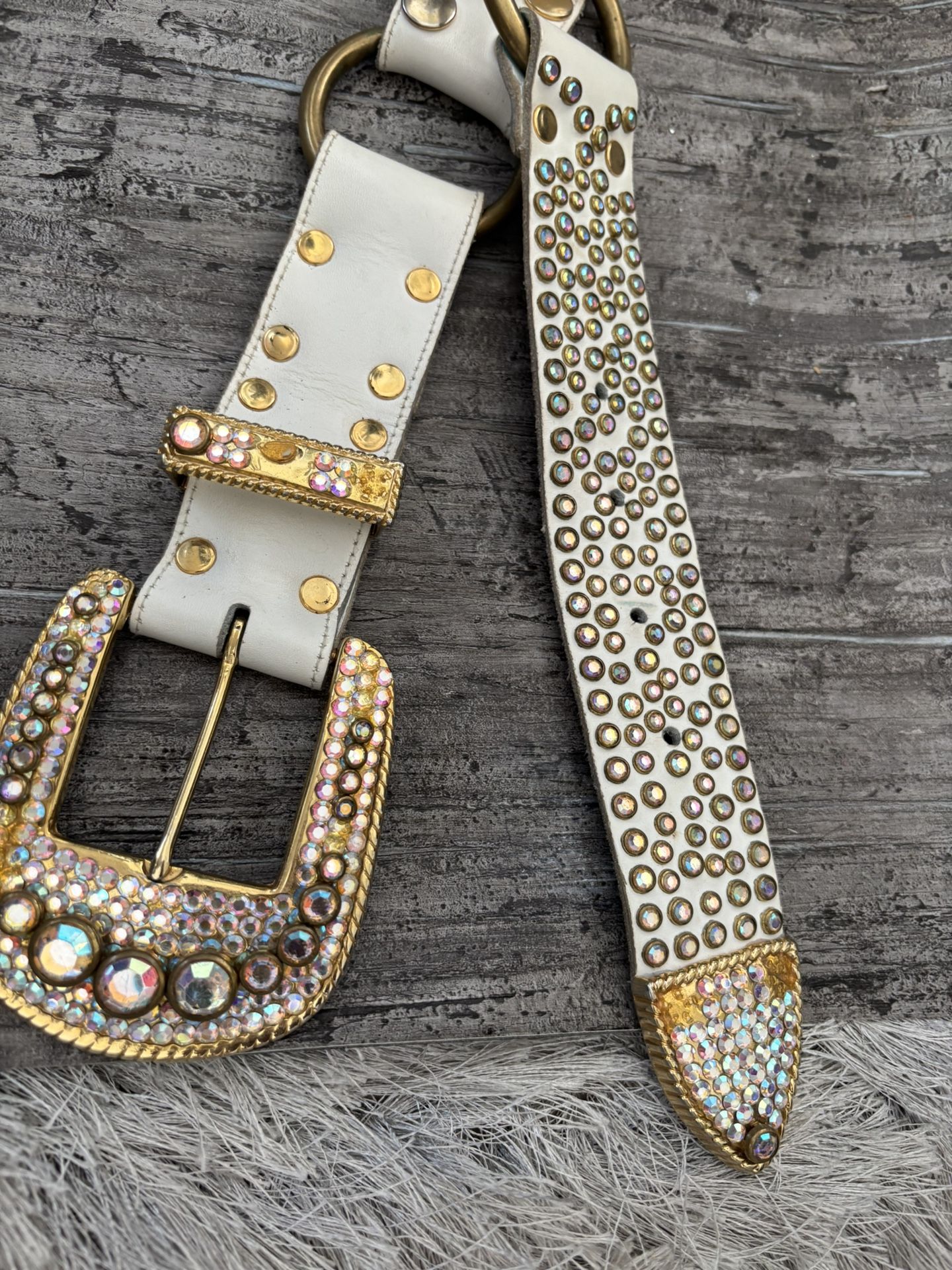 Vintage Michael Morrison M.X. Stud dress Belt Rockstar bling  display picture 1