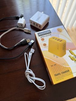 7-Piece Phone Charger & Cable Bundle – 3 Chargers + 4 Cables