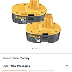 Dewalt 18V XRP Batteries 2 Counts 