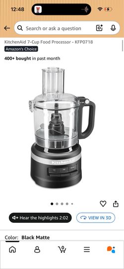 FREE NEW KitchenAid 7-Cup Food Processor