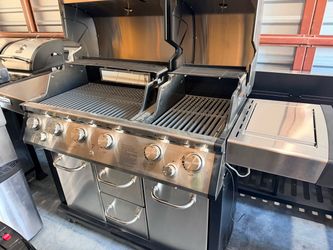 Royal Gourmet® - MG Series 6-Burner Stainless Steel Gas Grill with Rear Burner and Side Burner