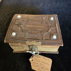 Antique Photo Album 1800's Filled With Photos