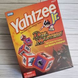 Duel Masters Yahtzee Jr Board Game Dice Matching Kids Family 6+ Anime Characters New Sealed 