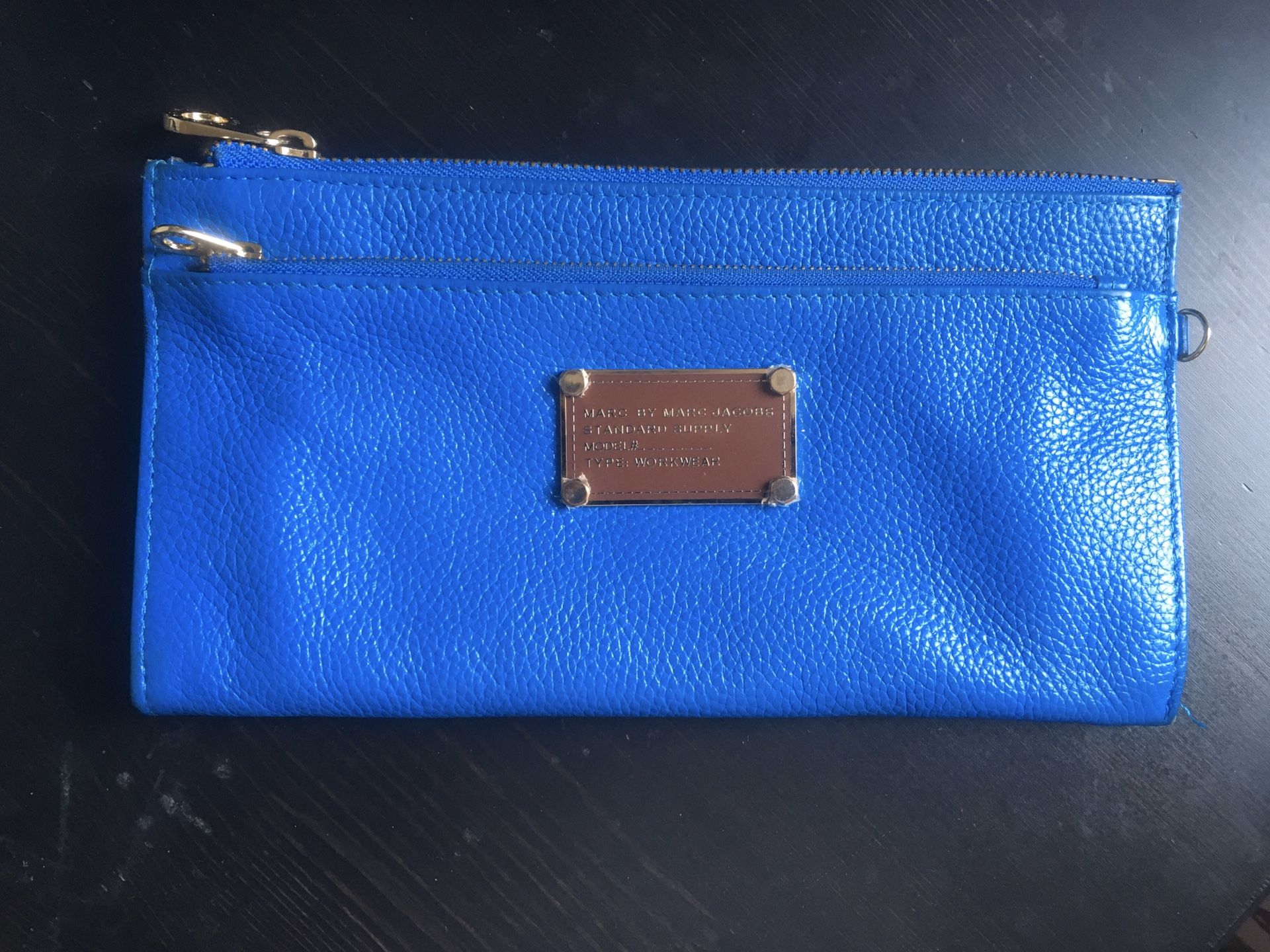 Marc Jacobs wristlet wallet cobalt blue Dodgers Kors coach kate spade cartera billetera *hablo español*