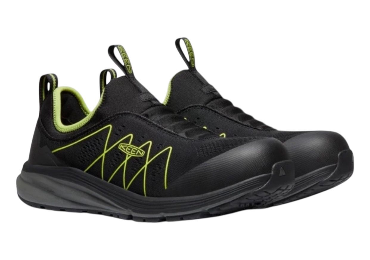 KEEN Utility Vista Energy Shoes Sneakers Mens 7.5 8.5 10.5 Black Carbon Fiber Toe Work