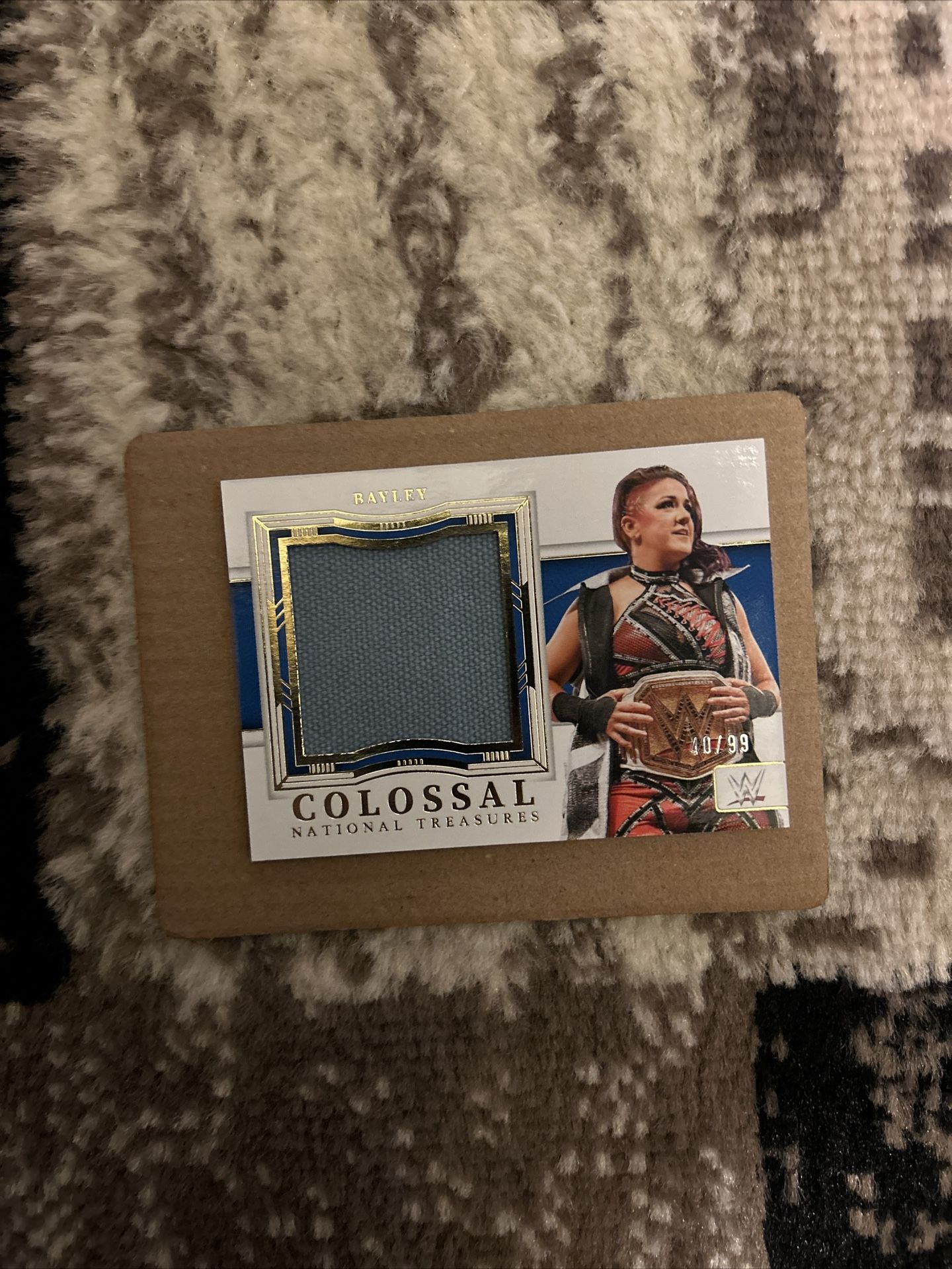 2024 National Treasures WWE Bayley Colossal Patch /99!