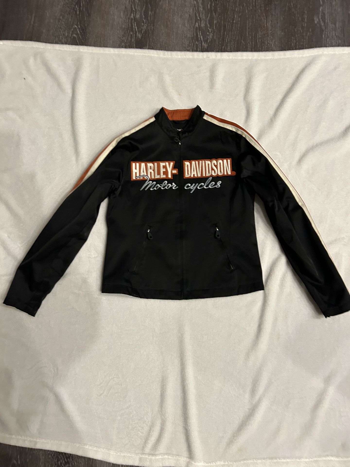 Vintage Harley Davidson Women’s Black Jacket S