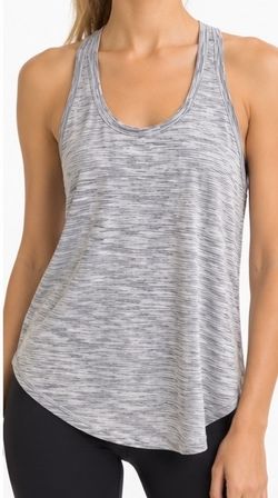 Lululemon Gray Space Dye Racerback Tank Top Size 8
