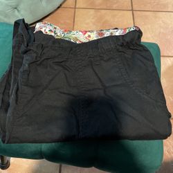 Extra Large Koi Black Scrubs Pants, $10