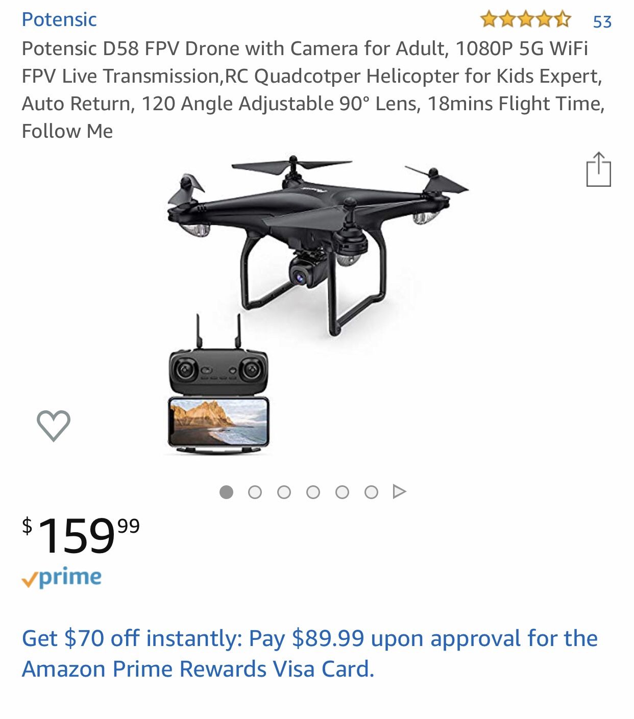 Potensic D58 Drone NEW $140