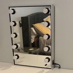 Silver Vanity Makeup Mirror 