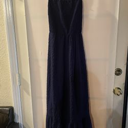 Ana A New Approach Maxi Dress Blue NWT Sz M