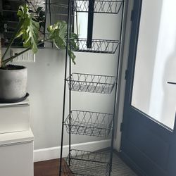 Metal Storage Tower With Baskets (collapsible)